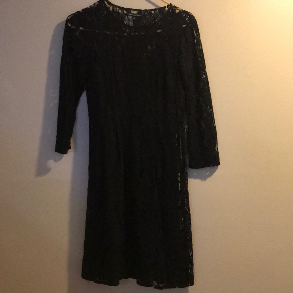 Black lace dress